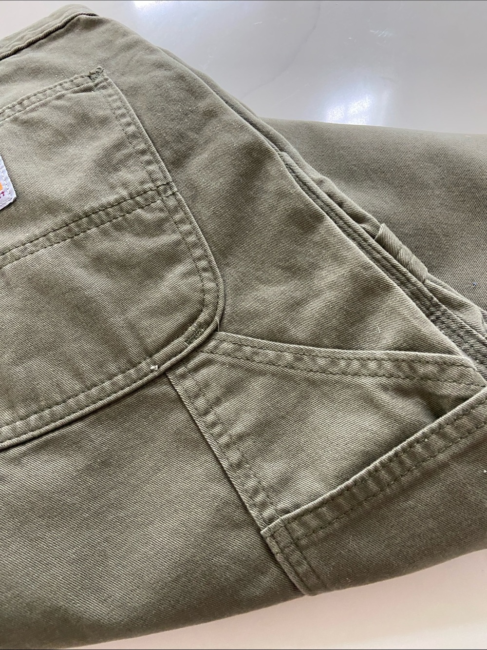 Carhartt Olive Green Relaxed Fit Work Pants - Picture 13 of 16